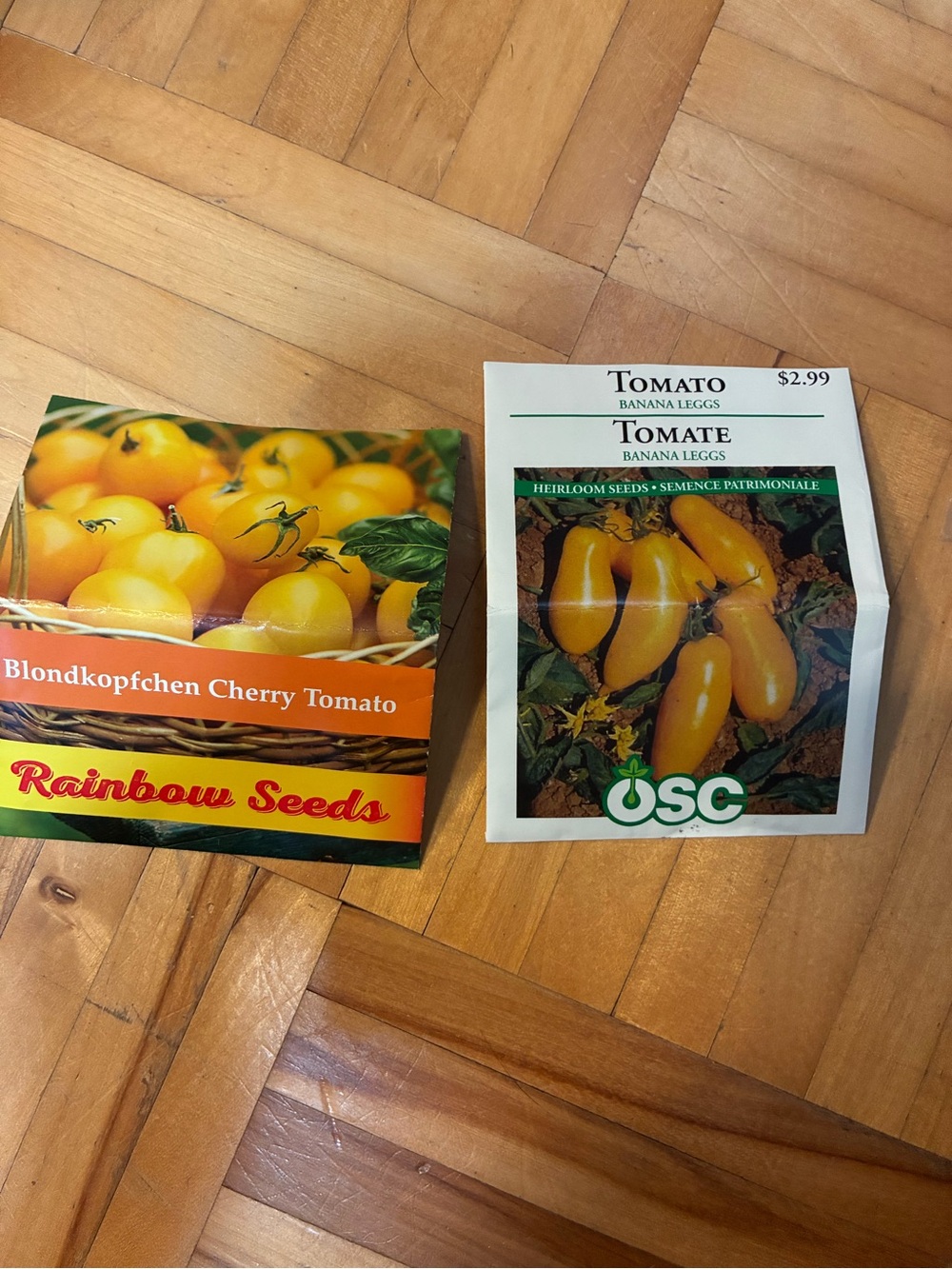 Yellow Tomato Seed Packs (6 total)